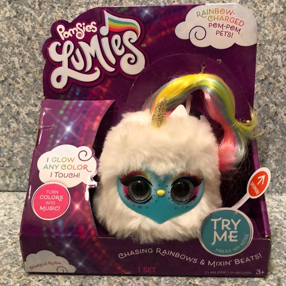 POMSIES LUMIES!!!!!   Sparkle Rush!!!  Interactive Toy!!!  NEW!!!! - Picture 1 of 2